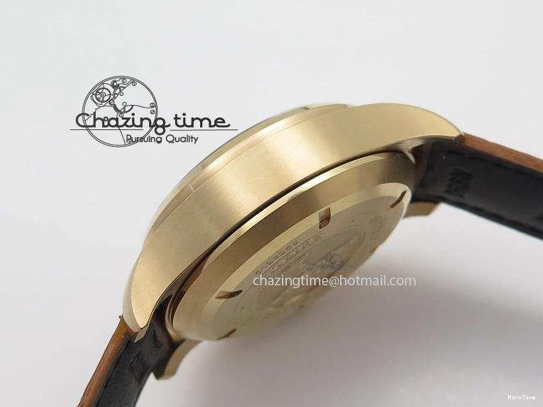 MIROTIME 0321 Youthful Pilot Chrono RG 3878 Gray Dial on Light Brown Leather Strap A 7394